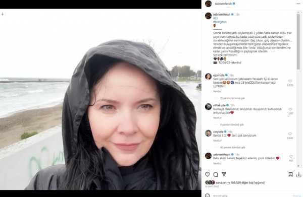 Şebnem Ferah'ın paylaşımına yorum yağdı!